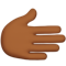 Rightwards Hand- Medium-Dark Skin Tone emoji on Apple